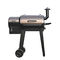 Wood Pellet Pellet Outdoor Grills with a Trolley Cart for Outdoor Cooking
